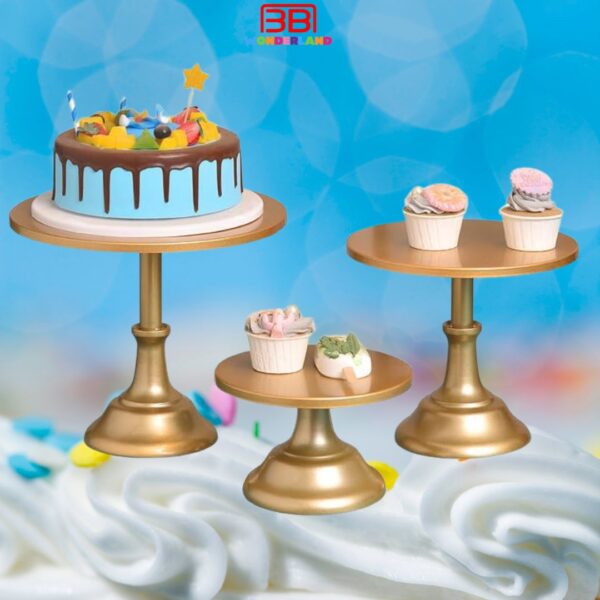 Iron Cake Stand Round Pedestal Large - Image 4