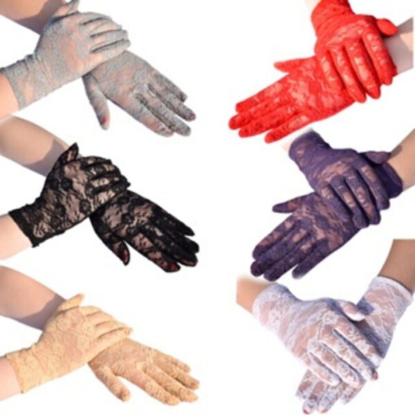 Elegant Bridal Women Short Lace Glove
