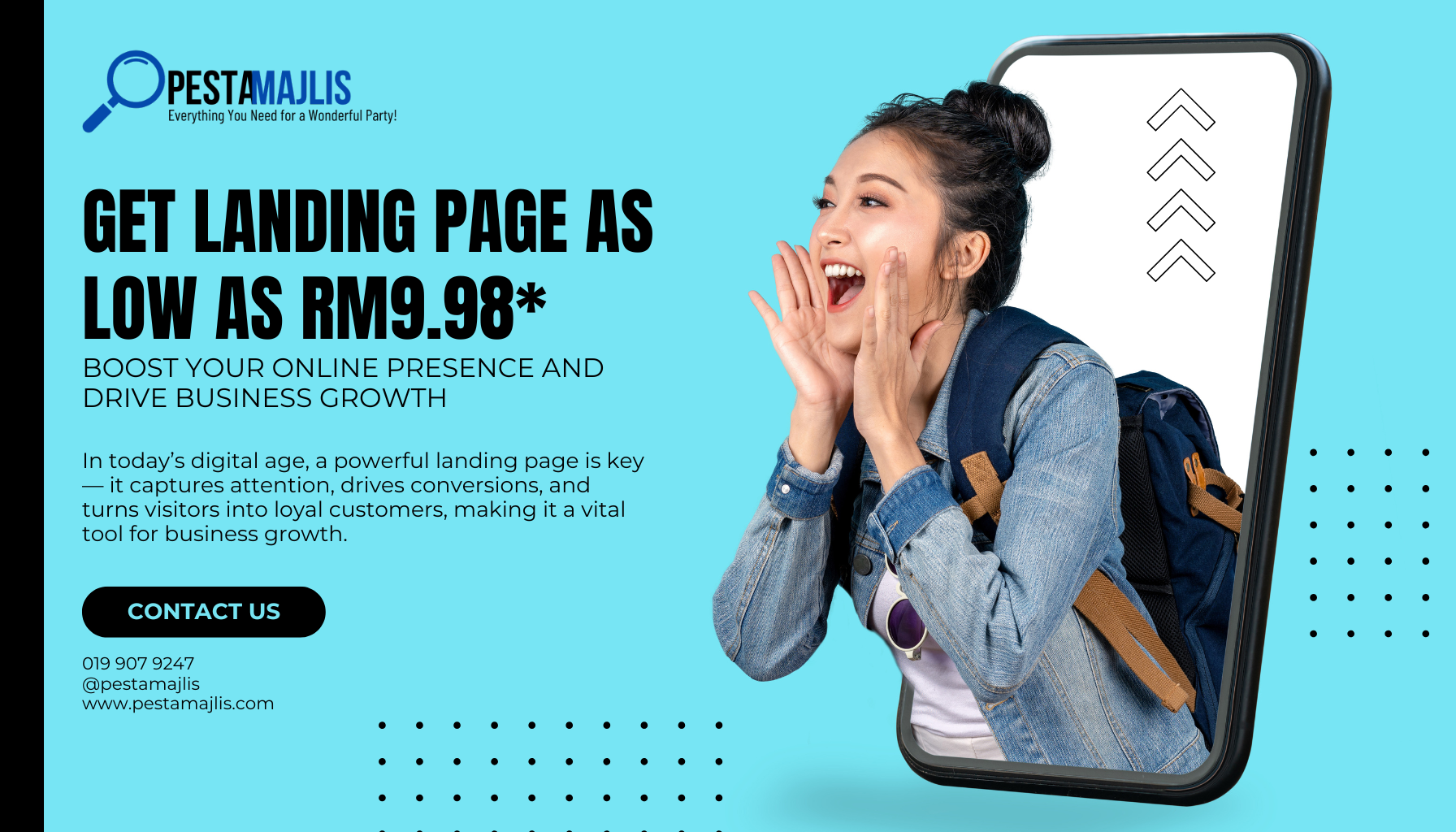 Pestamajlis Landing Page RM9.98